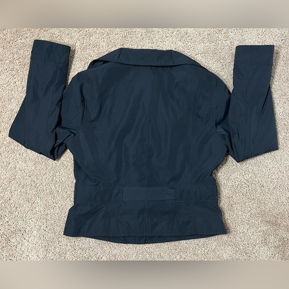 Express Cropped Moto Belted Jacket - black, M - Picture 2 of 7